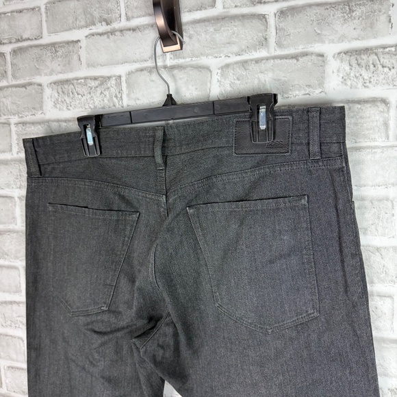 HUGO BOSS Maine Straight Leg Charcoal Herringbone 5 Pocket Pants Mens 36 x 34 - Picture 4 of 13